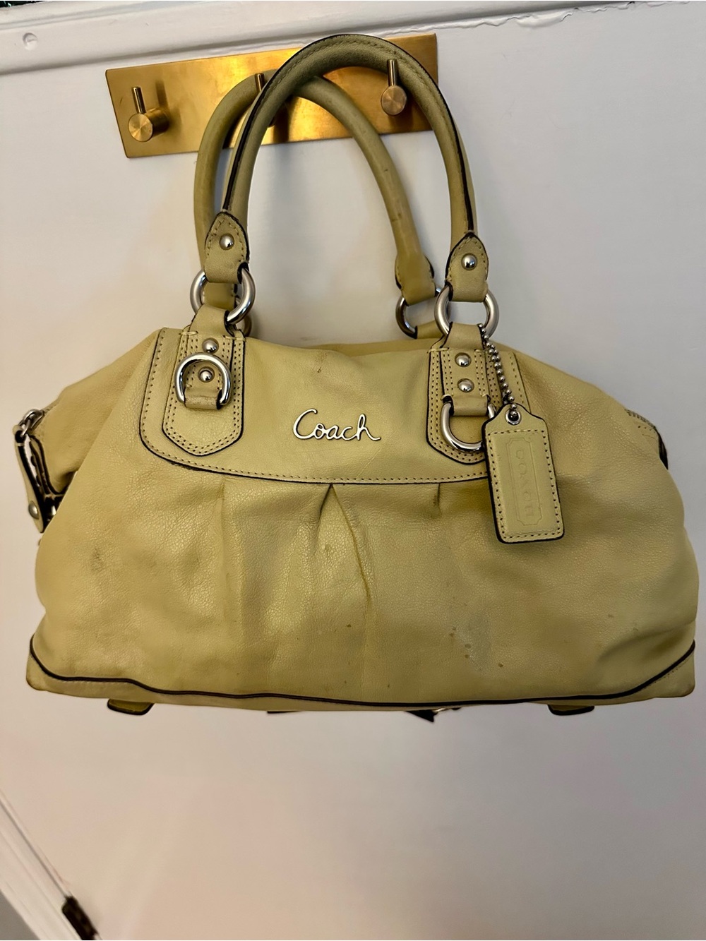 Authentic vintage coach purse - Ashley key lime